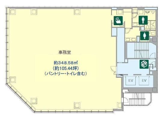 BIZCORE渋谷 4階 平面図