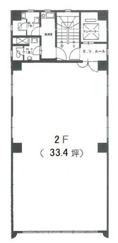 興亜第2ビル(興亜第二ビル) 2階 平面図