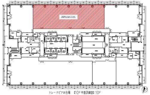 トレードピアお台場 10階南 平面図