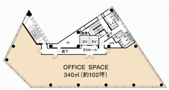 品川インターシティフロント 6階 平面図