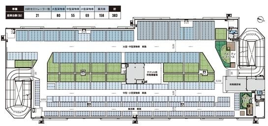 屋上駐車場(電気自動車充電スタンド・休憩スペース有)