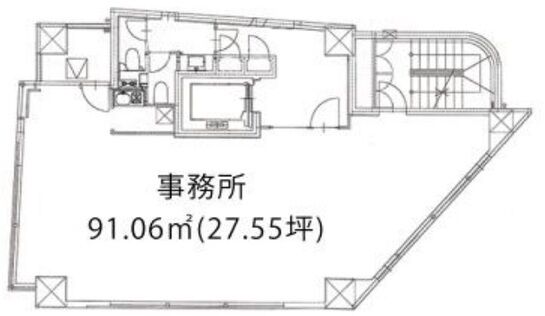 B City Tower AZABU TOKYO 8階 平面図