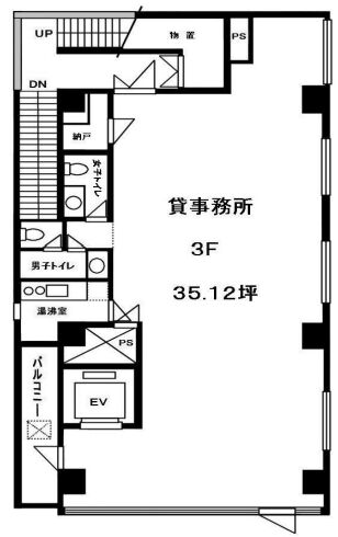 赤坂FSビル 3階 平面図