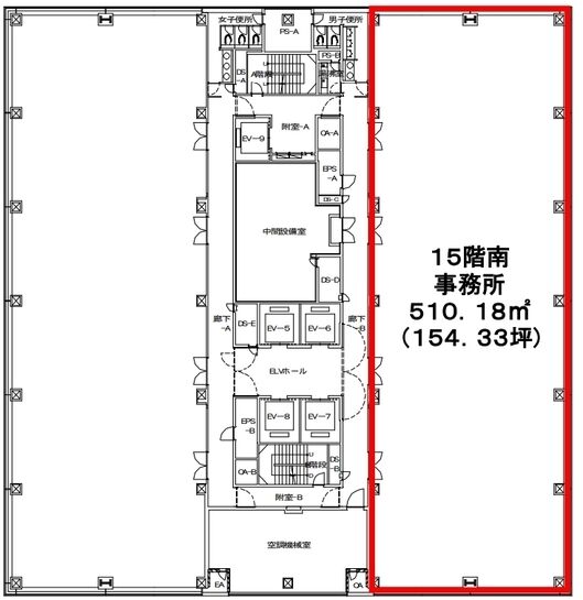 新宿グリーンタワービル 15階 平面図