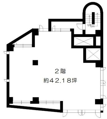 COWAビル 2階 平面図