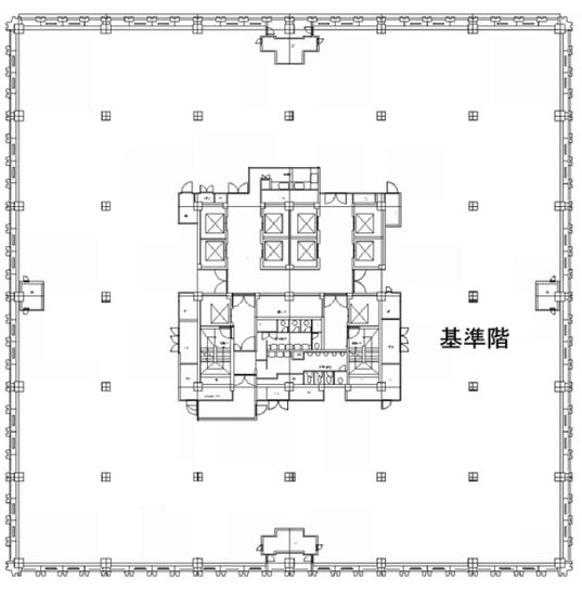 虎ノ門37森ビル 9階 平面図