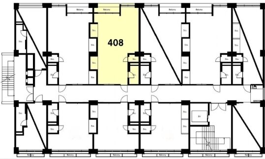 岡崎ビル 4階408 平面図