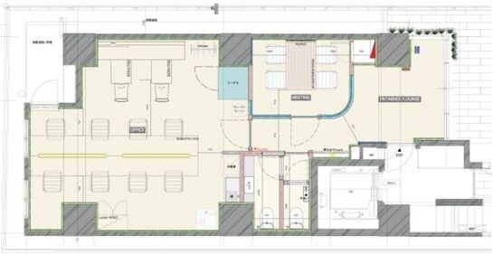 NOVEL WORK Shibadaimon（旧：（仮称）芝大門一丁目新築ビル） 1階 平面図
