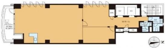 VORT京橋Ⅱ（旧：+SHIFT KYOBASHI・京橋ファーストスクエア・アサコ京橋ビル） 4階 平面図