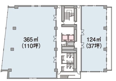 人形町センタービル 7階 平面図