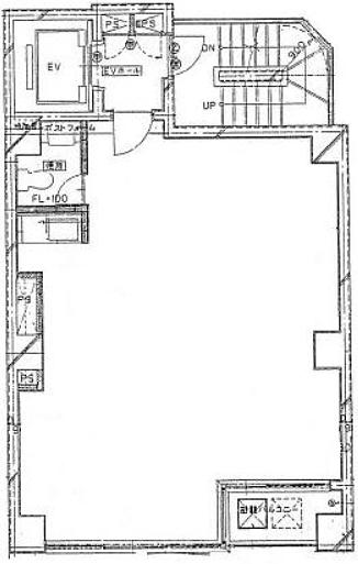 池田ビル（中央区築地7丁目） 3階 平面図
