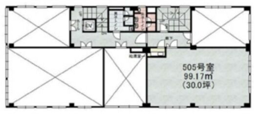 第一笠原ビル 5階505号室 平面図