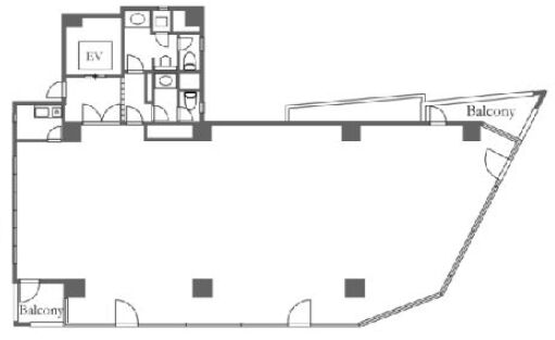 クレインズパークビル 6階 平面図
