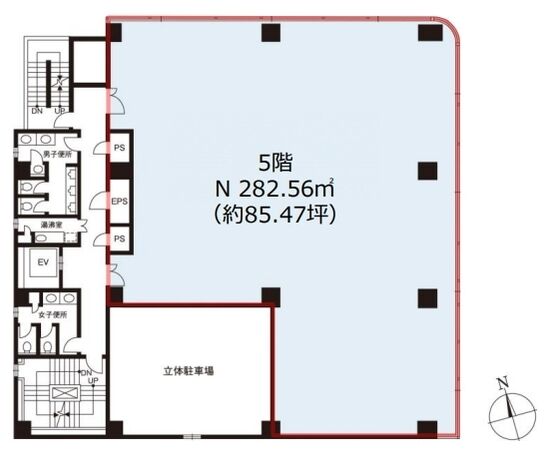 マリー・ビル 5階 平面図