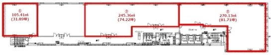 明治薬科大学 剛堂会館 4階① 平面図