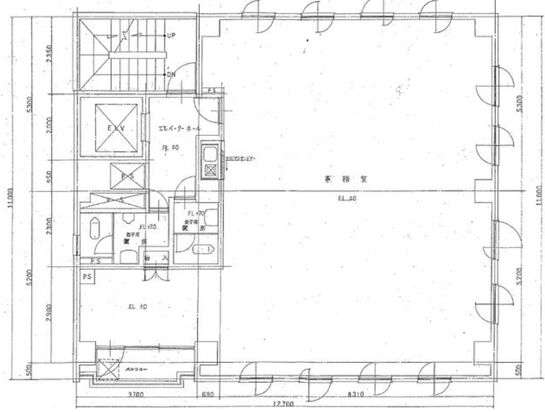 ウィンド築地Ⅱビル 4階 平面図