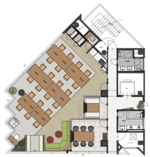 Grandir 赤坂見附（旧：JESCO赤坂表町ビル、JESCOビル） 6階 平面図