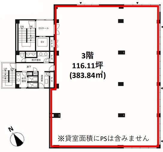 六本木MYビル 3階 平面図
