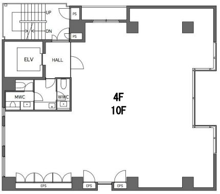 オフィスT&U 4階 平面図