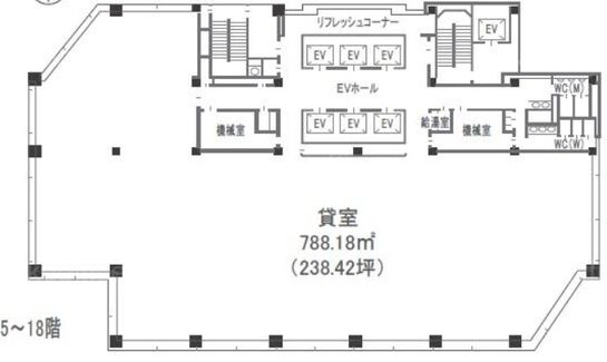 田端ASUKAタワー 3階 平面図