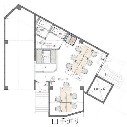 青葉台四丁目ビル 地下1階 平面図