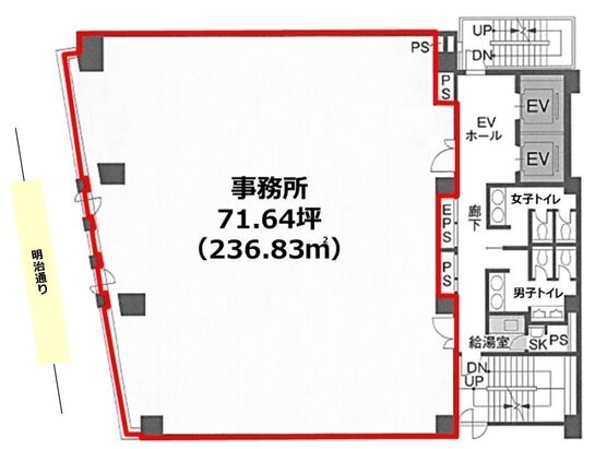 原宿ソフィアビル 4階 平面図