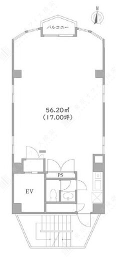 TVB曙橋ビル 9階 平面図