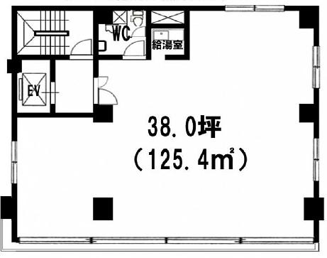 KATOビル（新宿区） 3階 平面図