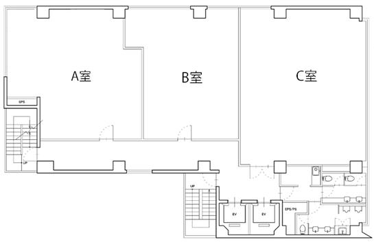 新橋MCVビル 3階B 平面図