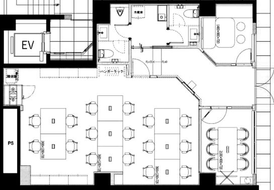NOVEL WORK AKIHABARA(旧:コマツビル) 1階 平面図