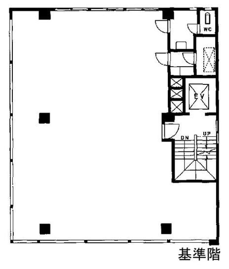 銀座芦澤ビル 2階 平面図