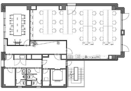 市ヶ谷クロスプレイス 3階 平面図