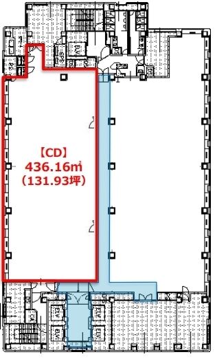 東京フロントテラス（旧：シティーグループセンター） 15階CD 平面図