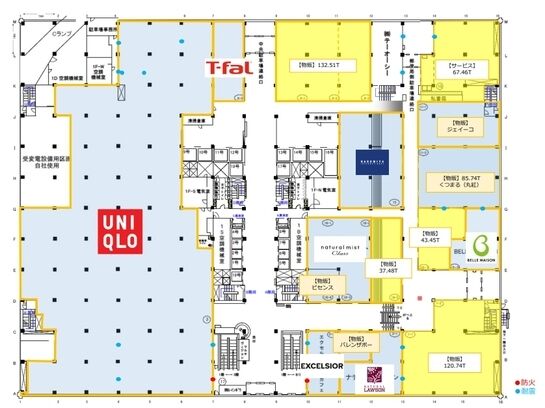 TOCビル 地下1階 平面図