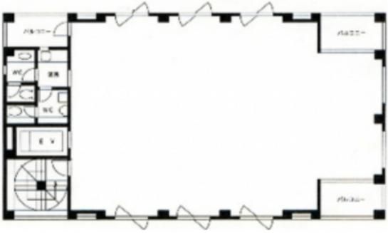 宮坂甲斐路ビル 5階 平面図