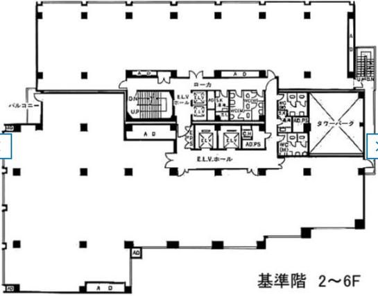 黒龍芝公園ビル 3階東 平面図