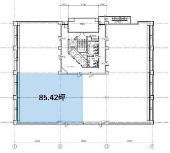 三田日東ダイビル 2階 平面図
