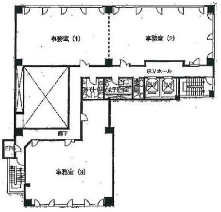 全国燃料会館 3階③ 平面図