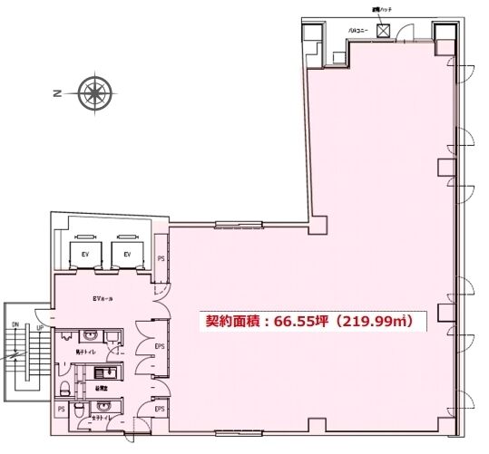 澤田麹町ビル 6階 平面図