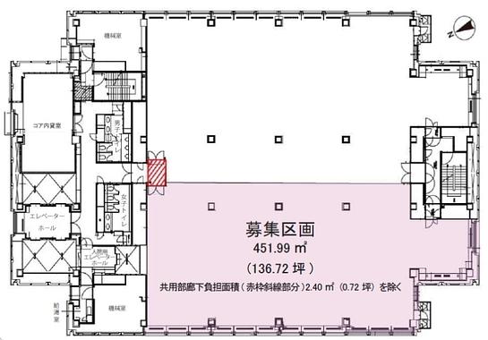キャロットタワー 22階 平面図