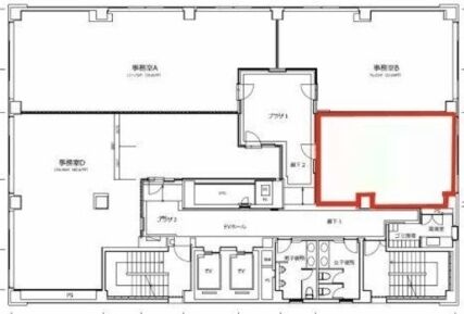 神田プラザビル 8階 平面図