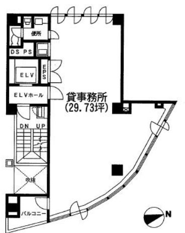 エック三田ビル 7階 平面図