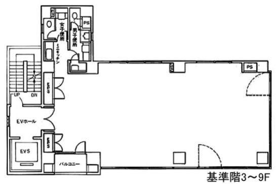 ACN四谷ビル 6階 平面図