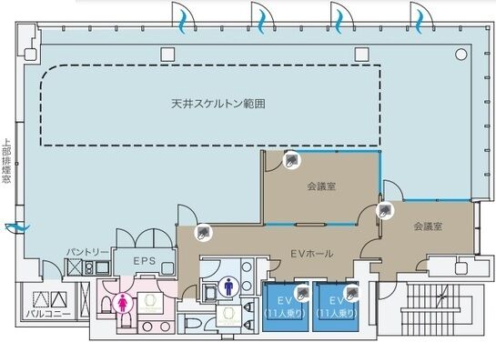 愛宕山PREX 11階 平面図