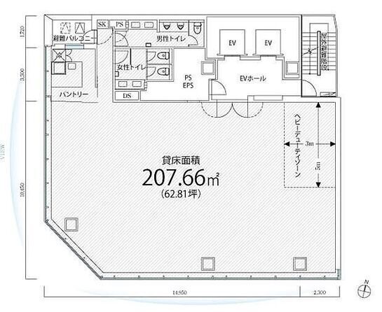 PMO平河町 8階 平面図