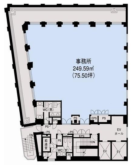 アクロス新川ビルアネックス 10階 平面図