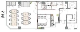 NOVEL WORK 京橋(旧:松本ビル) 1階 平面図