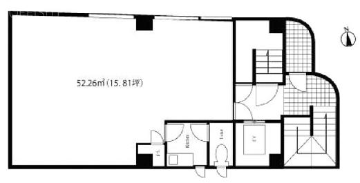 山崎ビル（麹町） 3階 平面図