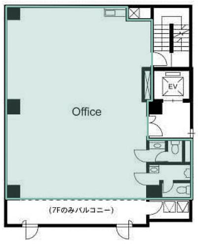 MAKIビル 7階 平面図