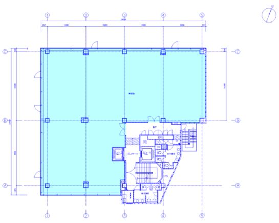 六本木アネックス 3階 平面図